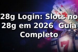 28g Login: Slots no 28g em 2026 🎰 Guia Completo